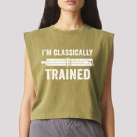 IM Classically Trained Slide Rule Mechanical Analog Gift Garment-Dyed Women's Muscle Tee