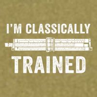 IM Classically Trained Slide Rule Mechanical Analog Gift Garment-Dyed Women's Muscle Tee