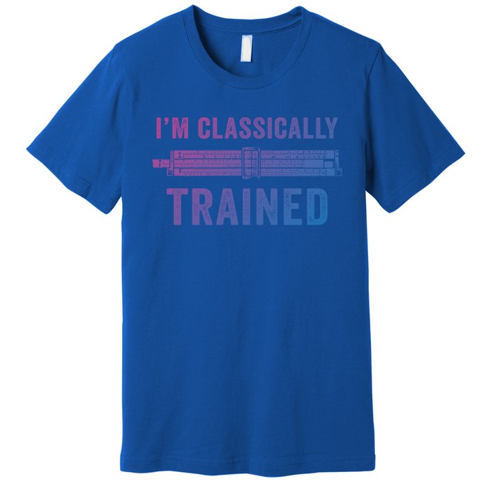 IM Classically Trained Slide Rule Mechanical Analog Gift Premium T-Shirt