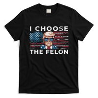 I Choose The Felon Funny Trump 2024 Republican Patriot T-Shirt