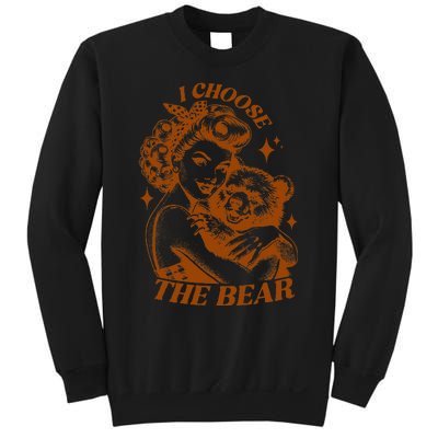 I Choose The Bear Motivational Team Bear Woods Sweatshirt