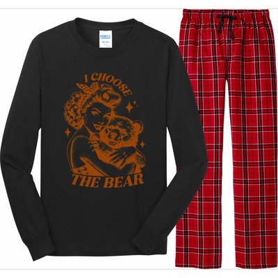 I Choose The Bear Motivational Team Bear Woods Long Sleeve Pajama Set