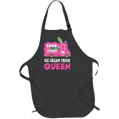 Ice Cream Truck Queen Frozen Dessert Ice Cream Truck Driver Full-Length Apron With Pockets