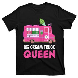 Ice Cream Truck Queen Frozen Dessert Ice Cream Truck Driver T-Shirt