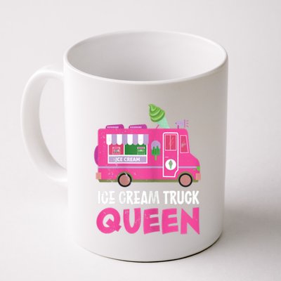 Ice Cream Truck Queen Frozen Dessert Ice Cream Truck Driver Coffee Mug