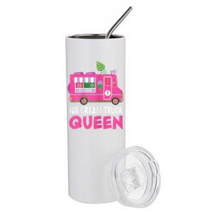 Ice Cream Truck Queen Frozen Dessert Ice Cream Truck Driver Stainless Steel Tumbler