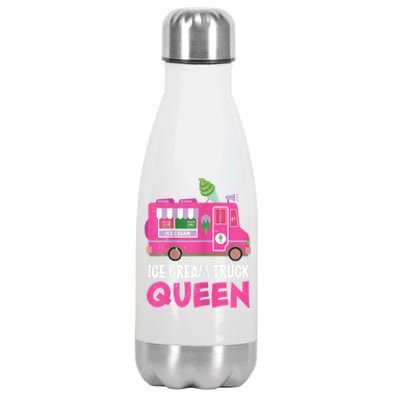 Ice Cream Truck Queen Frozen Dessert Ice Cream Truck Driver Stainless Steel Insulated Water Bottle