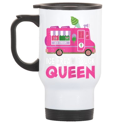 Ice Cream Truck Queen Frozen Dessert Ice Cream Truck Driver Stainless Steel Travel Mug