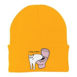 I Clog Toilets Knit Cap Winter Beanie