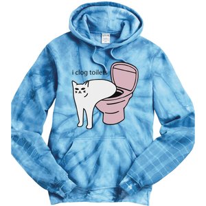 I Clog Toilets Tie Dye Hoodie