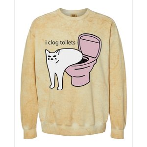 I Clog Toilets Colorblast Crewneck Sweatshirt