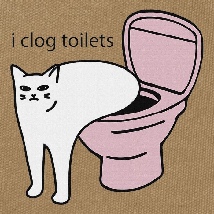 I Clog Toilets Cotton Canvas Backpack