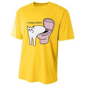 I Clog Toilets Performance Sprint T-Shirt