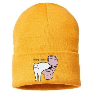 I Clog Toilets Sustainable Knit Beanie