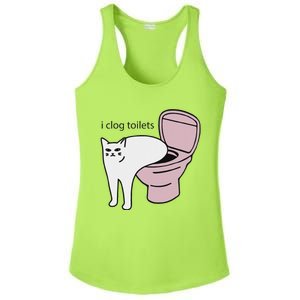 I Clog Toilets Ladies PosiCharge Competitor Racerback Tank