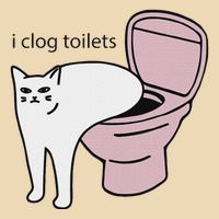 I Clog Toilets Drawstring Bag