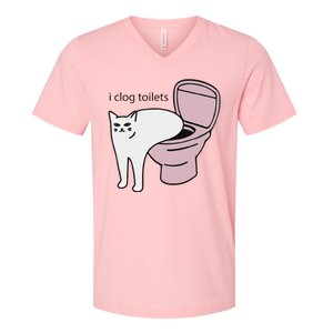 I Clog Toilets V-Neck T-Shirt