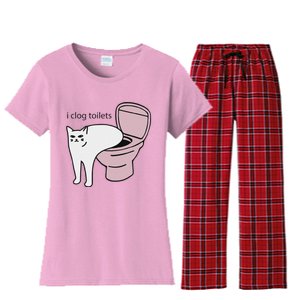 I Clog Toilets Women's Flannel Pajama Set