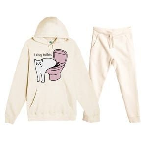 I Clog Toilets Premium Hooded Sweatsuit Set