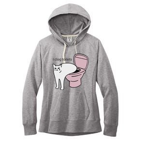 I Clog Toilets Women's Fleece Hoodie