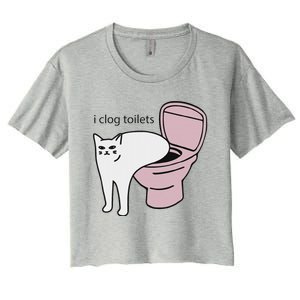 I Clog Toilets Women's Crop Top Tee