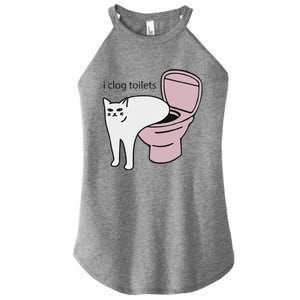 I Clog Toilets Women's Perfect Tri Rocker Tank