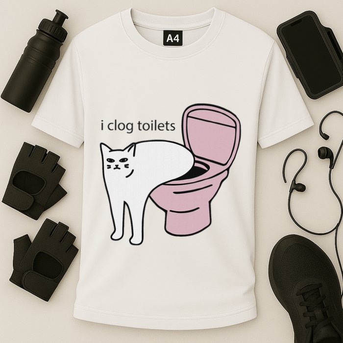 I Clog Toilets Performance Shirt