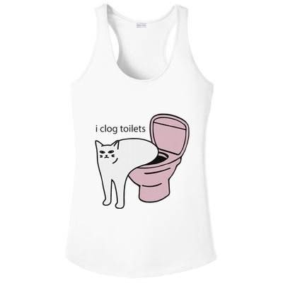 I Clog Toilets Ladies PosiCharge Competitor Racerback Tank