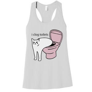 I Clog Toilets Women's Racerback Tank