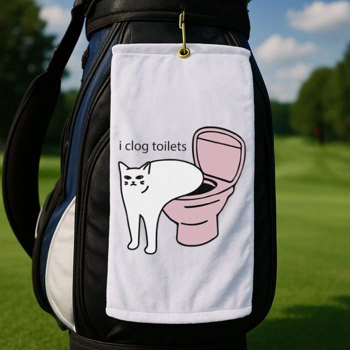 I Clog Toilets Golf Towel