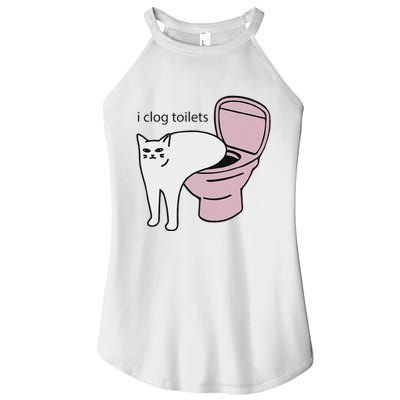 I Clog Toilets Women's Perfect Tri Rocker Tank