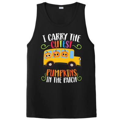 I Carry The Cutest Pumpkins Thanksgiving School Bus Driver PosiCharge Competitor Tank