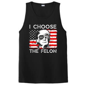 I Choose The Felon Funny Trump 2024 Republican Patriot PosiCharge Competitor Tank