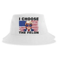 I Choose The Felon Funny Trump 2024 Republican Patriot Sustainable Bucket Hat