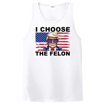 I Choose The Felon Funny Trump 2024 Republican Patriot PosiCharge Competitor Tank