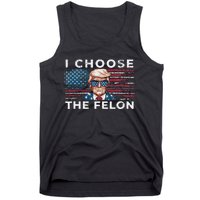 I Choose The Felon Funny Trump 2024 Republican Patriot Tank Top