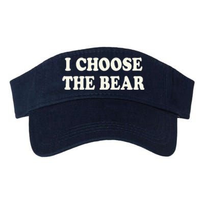 I Choose The Bear Valucap Bio-Washed Visor