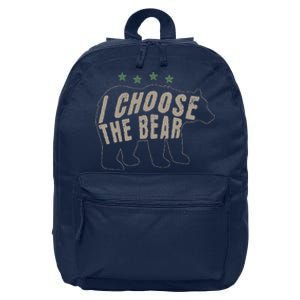 I Choose The Bear In The Woods 16 in Basic Backpack