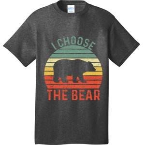 I Choose The Bear Funny Camping Team Bears Bear In The Wood T-Shirt