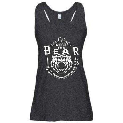 I Choose The Bear In The Woods Ladies Essential Flowy Tank