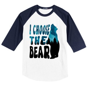 I Choose The Bear 2024 Bear In The Camp Trending Baseball Sleeve Shirt