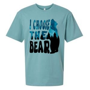 I Choose The Bear 2024 Bear In The Camp Trending Sueded Cloud Jersey T-Shirt