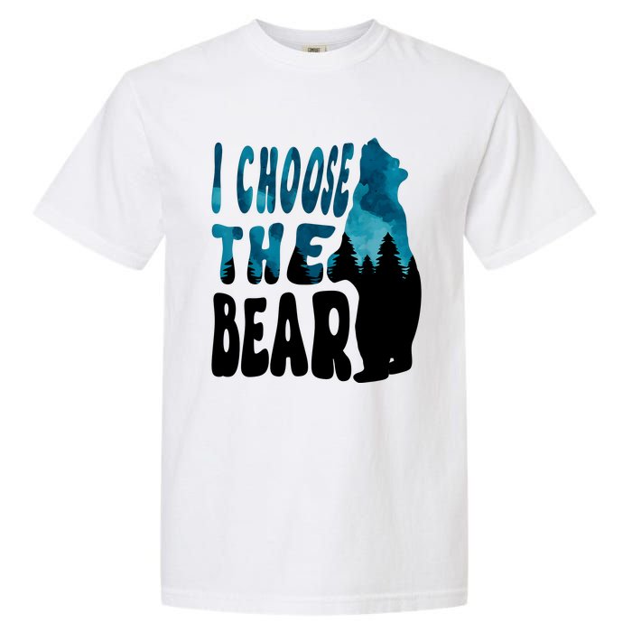 I Choose The Bear 2024 Bear In The Camp Trending Garment-Dyed Heavyweight T-Shirt