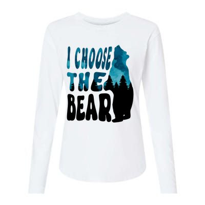 I Choose The Bear 2024 Bear In The Camp Trending Womens Cotton Relaxed Long Sleeve T-Shirt