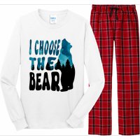 I Choose The Bear 2024 Bear In The Camp Trending Long Sleeve Pajama Set