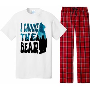 I Choose The Bear 2024 Bear In The Camp Trending Pajama Set