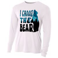 I Choose The Bear 2024 Bear In The Camp Trending Cooling Performance Long Sleeve Crew