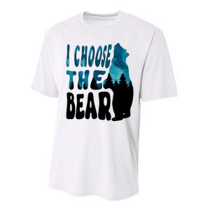 I Choose The Bear 2024 Bear In The Camp Trending Performance Sprint T-Shirt