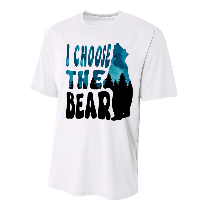 I Choose The Bear 2024 Bear In The Camp Trending Performance Sprint T-Shirt