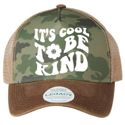 It's Cool To Be Kind Retro Quote Legacy Tie Dye Trucker Hat